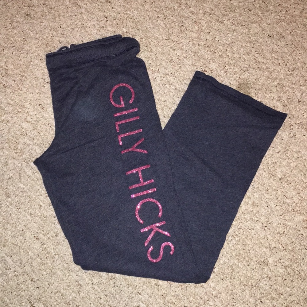 Navy Gilly Hicks Sweats with Glitter Detail
